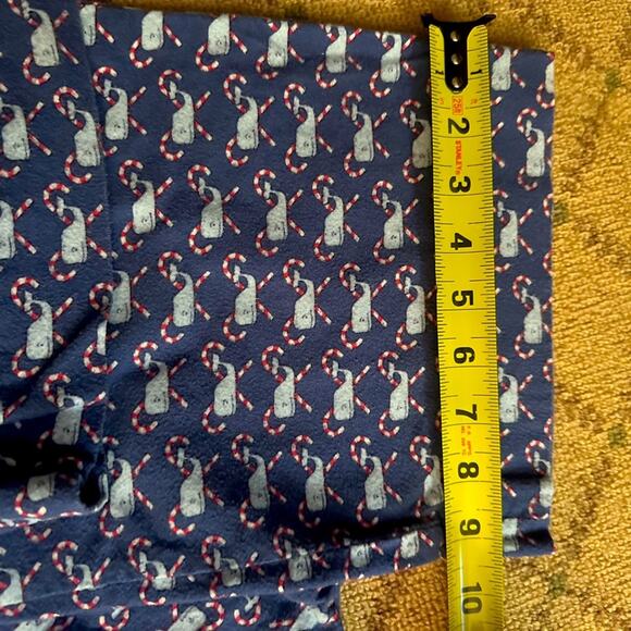 Vineyard Vines Men's blue Christmas Pajama pants with whale and candy canes L - Picture 3 of 9